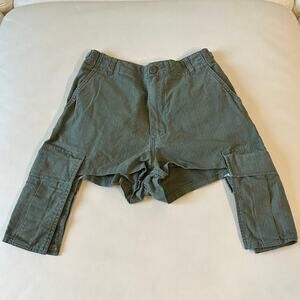 Women's Green Cargo Shorts